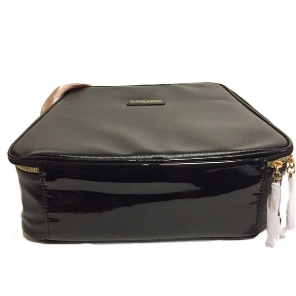 Lancôme Travel Cosmetic Bag Train Case w Pink Sash NEW - Picture 6 of 10